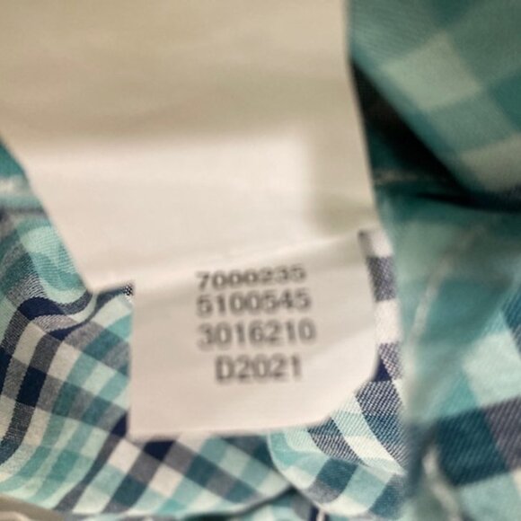 Children's Place Blue Plaid S/S Button Up Shirt NWT - Picture 5 of 6
